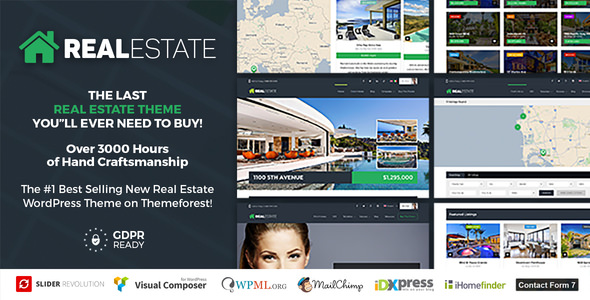  Real Estate 7 - Responsive Real Estate WordPress Theme