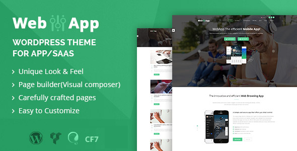 Webapp - App - Saas WordPress Theme