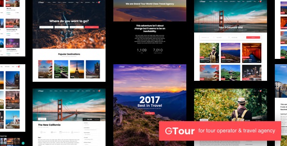 Grand Tour - 风景旅游网站模板Wordpress主题