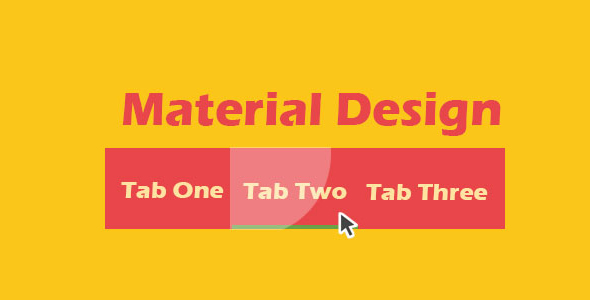 Material Design风格滑动选项卡特效