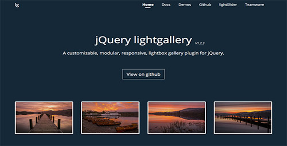 jQuery轻量级LightBox相册画廊插件