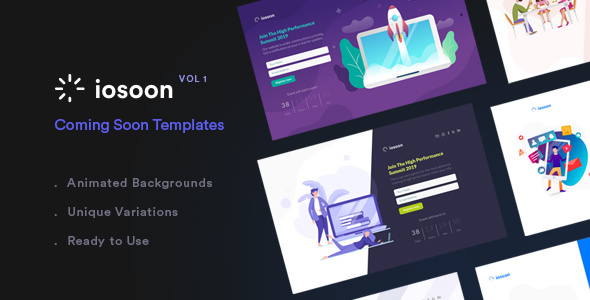 Iosoon - 即将推出HTML模板 - Vol1