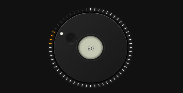 jQuery+css3音量调节旋钮插件