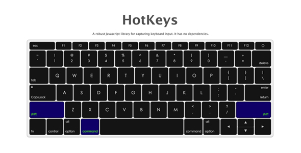hotkeys - 捕获键盘输入和输入组合键