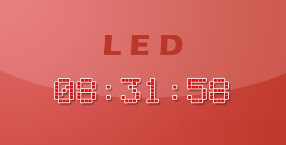 jQuery实用LED样式计时器插件