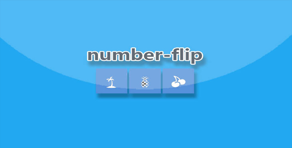 number-flip - 数字翻转切换插件