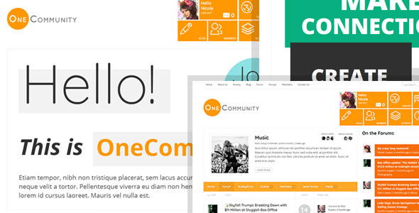 OneCommunity - BuddyPress Nouveau Community Theme