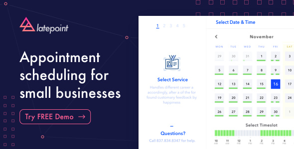 LatePoint - Appointment Booking & Reservation plugin for WordPress