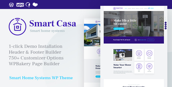 Smart Casa - 家庭自动化智能家居网站模板
