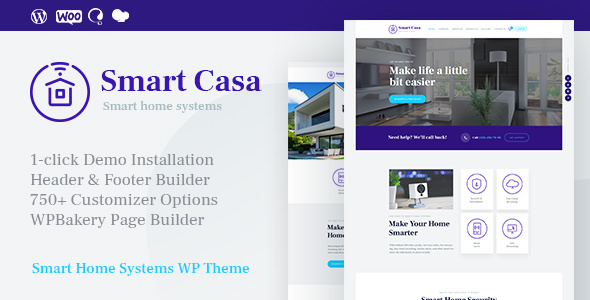 Smart Casa - Home Automation & Technologies Theme