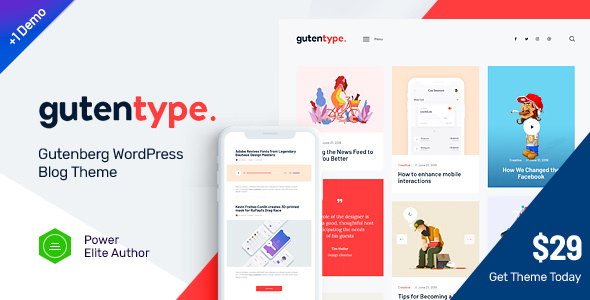 Gutentype - 100% Gutenberg WordPress Theme