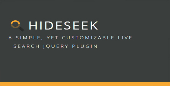 HideSeek - 实时搜索筛选jQuery插件