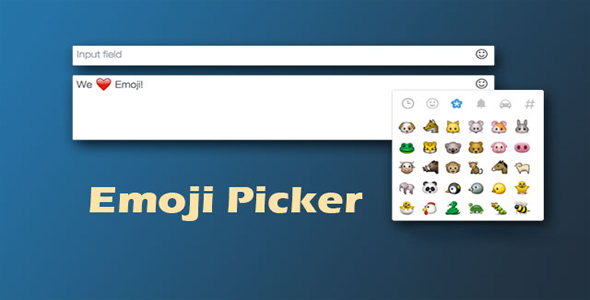 Emoji Picker - 输入域表情符号选择器jQuery插件