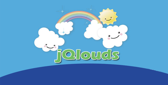 jQlouds 超有趣白云飘动jQuery特效