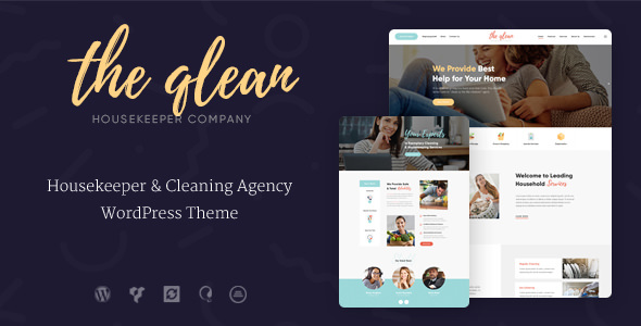  The Qlean - Home cleaning website template WordPress theme