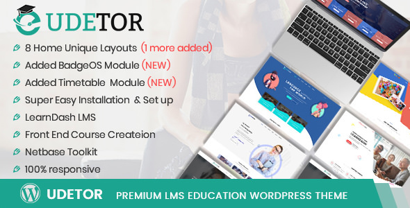 Udetor - LMS Education WordPress Theme