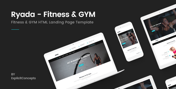 Ryada - 健身运动HTML模板