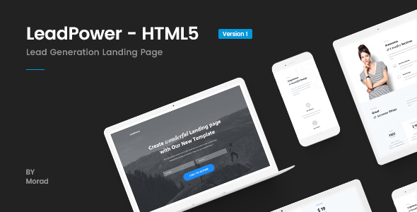 LeadPower - HTML5 着陆页模板