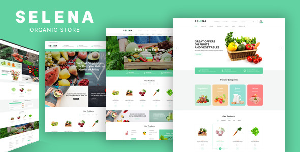 Selena - 响应式有机食品 Prestashop 主题