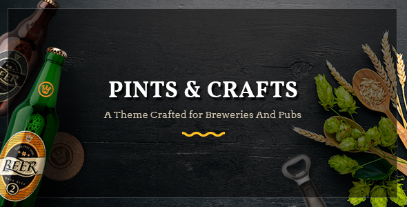 Pints&Crafts - 啤酒酒吧 WordPress 主题