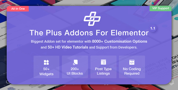 The Plus - Addon for Elementor Page Builder WordPress Plugin