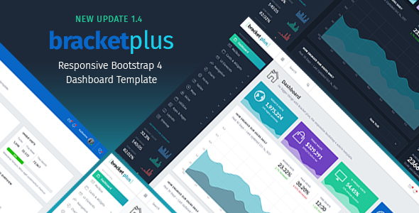 Bracket Plus  - 响应式Bootstrap 4管理仪表板模板