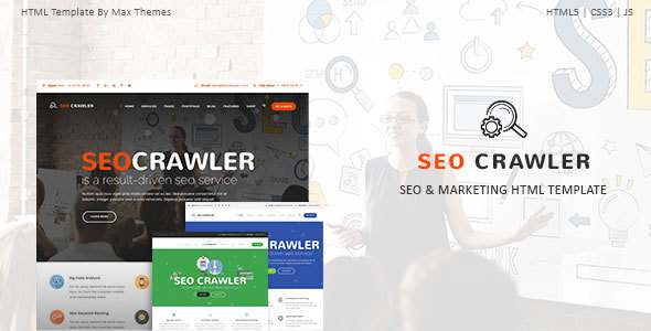 SEO Crawler - SEO数字营销HTML模板