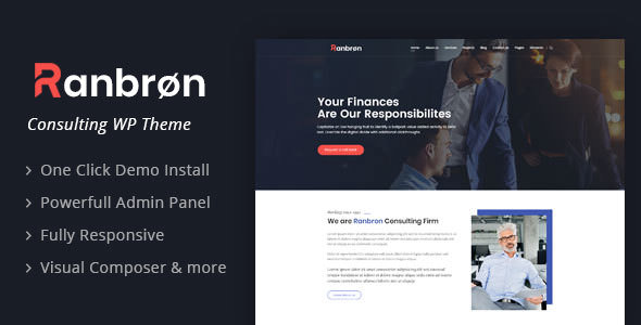 Ranbron - 商业咨询网站模板WordPress主题