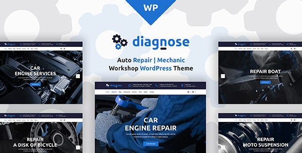 Diagnose - Auto Repair, Mechanic, Workshop Theme