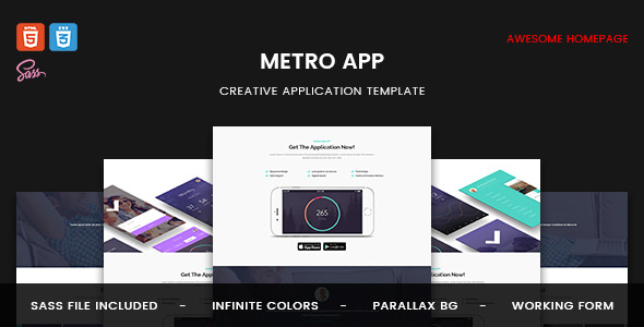 Metro App - 应用程序 HTML5 模板