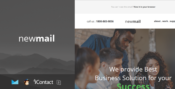 newmail - Responsive E-mail Template + Online Access