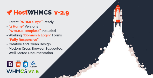 HostWHMCS - Responsive Hosting and WHMCS WordPress Theme