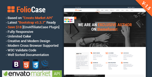 FolioCase - 多功能HTML模板
