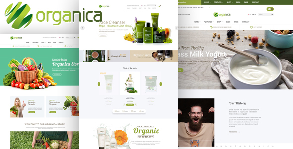 Organica - 天然有机食品营养食品网站模板