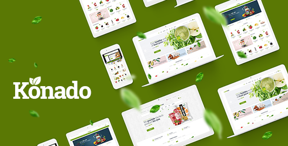 Konado - 绿色有机食品商店WooCommerce主题