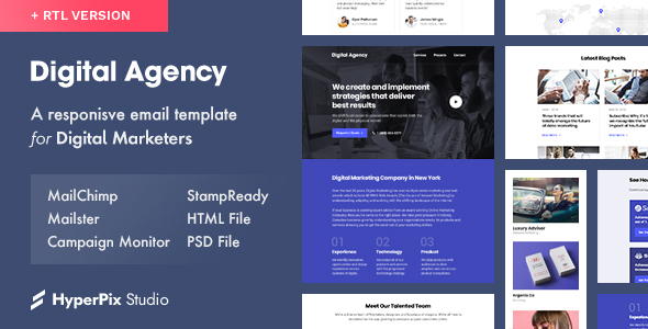 Digital Agency - 邮件模板