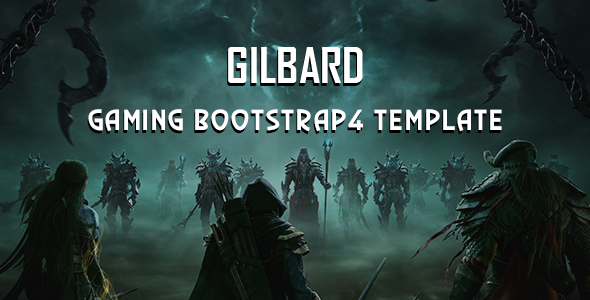 Gilbard - 游戏电玩 Bootstrap 4 模板