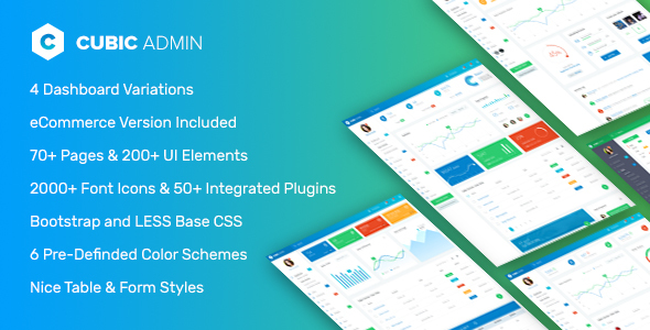 Cubic Admin - Dashboard + UI Kit