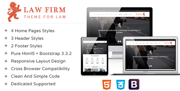 Law Firm - 响应式法律 HTML 模板