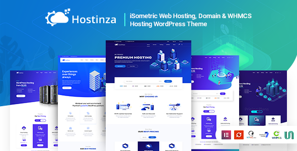 Hostinza - 虚拟主机域名运营商网站WHMCS模板