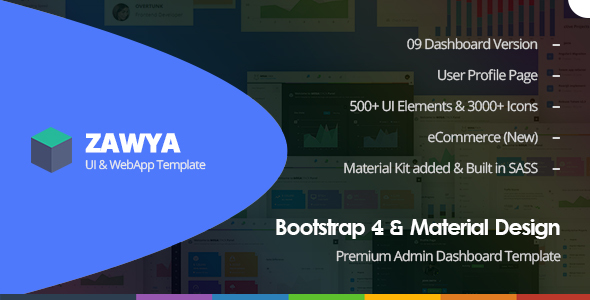 Zawya  -  Bootstrap 4 高级管理模板