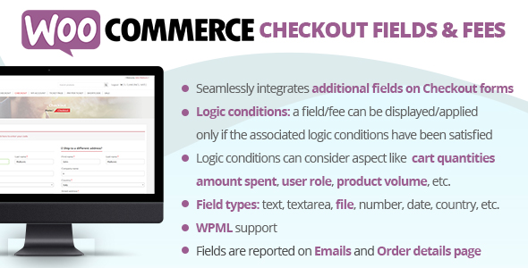 WooCommerce Checkout Fields & Fees 结账附加字段额外费用插件