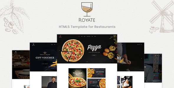 Royate  - 创意餐厅HTML5模板