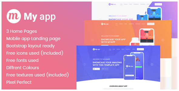 Myapp - App促销着陆页HTML模板