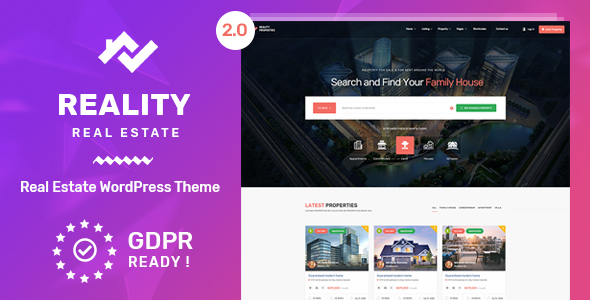 Reality - Real Estate WordPress Theme