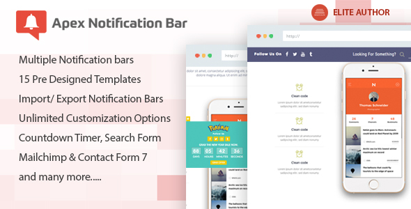 Apex Notification Bar - 响应式信息提示栏