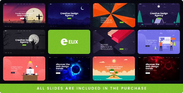 Elix - 设计师艺术家PSD模板