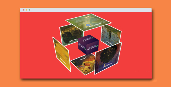 CSS3炫酷3D旋转立方体爆炸展开动画