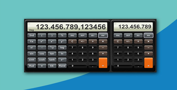 CSS3超酷iPhone样式科学计算器插件