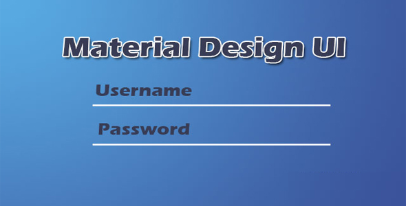 Material Design 风格的UI组件样式